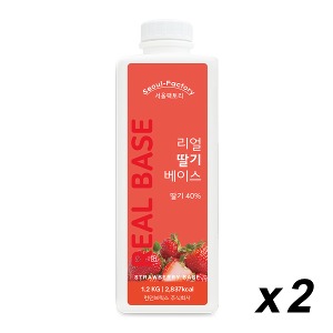 서울팩토리 리얼 딸기베이스 1.2Kg 2개